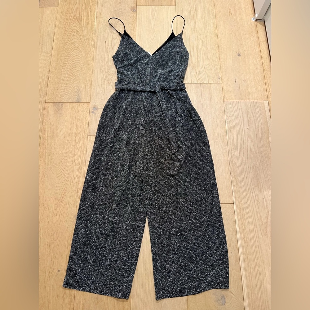 H&M Divided NWT Large Silver-Black Jumpsuit